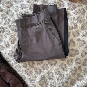 Athleta Brooklyn trouser,Plaid with Black Stripe